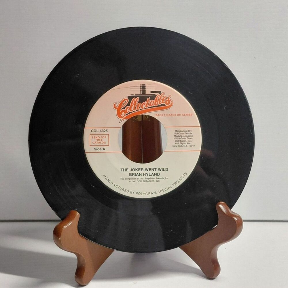 Brian Hyland The Joker Went Wild 45 RPM Vinyl Record w/ Run, Run, Look and See